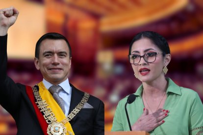 El presidente Daniel Noboa emitió el decreto ley por la ley Antipillos. La presidente de la Asamblea reaccionó.