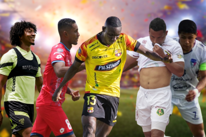 José Quintero (izq.), Fidel Martínez, Janner Corozo, Ángel Gracia y Leandro Pantoja concretaron anotaciones para la historia.