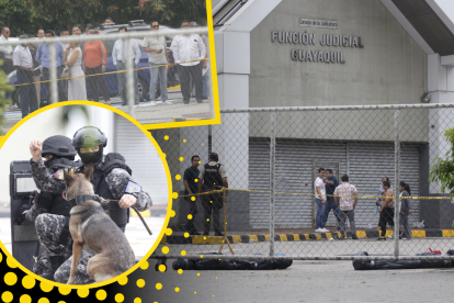 Los dos bultos fueron dejados en los exteriores de la unidad penal ubicada en el centro comercial Albán Borja.