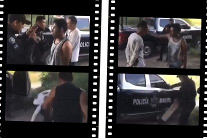 Las imágenes de los sospechosos, obligados a realizar diferentes actos, se han viralizado.