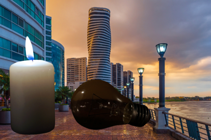 Los apagones continúan en Guayaquil, este lunes 16 de diciembre.