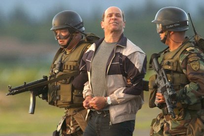 Simón Trinidad antes de su extradición a los Estados Unidos, donde actualmente se encuentra recluido.