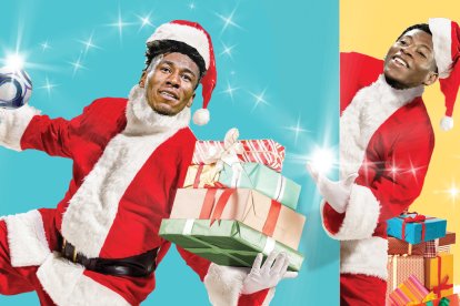 Kevin Rodríguez y Gonzalo Plata en modo Papá Noel.