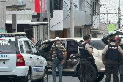 En el barrio Ursa, en Manta, fue asesinado Franklin José Barberán Reyes.
