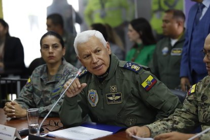 El comandante de la FAE, Celiano Cevallos, dio sus declaraciones este 30 de diciembre.