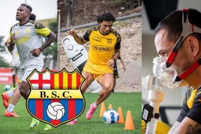 Bryan Carabalí, Joao Rojas y Octavio Rivero en plena pretemporada 2025.