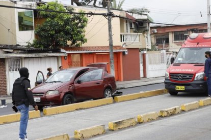 Este fue el vehículo en el que viajaban Carlos y Eduardo.