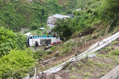 Este automotor transportaba turistas que iban al templo de Las Lajas, en Ipiales.