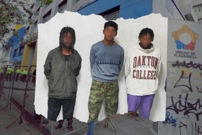 Los sospechosos fueron llevados a audiencia de calificación de flagrancia y formulación de cargos en la Unidad de Judicial de La Mariscal, en el centro norte de Quito.