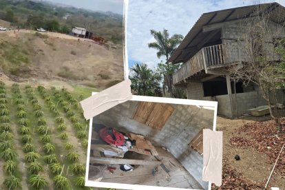 En este espacio de la vivienda de construcción mixta, las víctimas del secuestro estaban encadenadas. Moisés Camba (foto) fue procesado por este hecho.