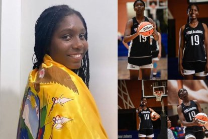 Nahomi Nazareno ecuatoriana de 17 años que se va a Italia.