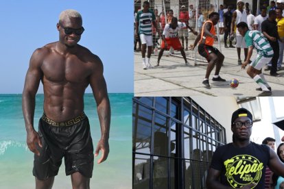 Felipe Caicedo en varias etapas de su vida.