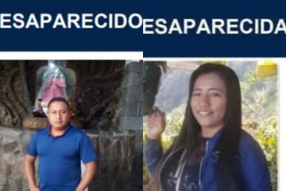 Ambas personas fueron vistas por última vez al mediodía del sábado.