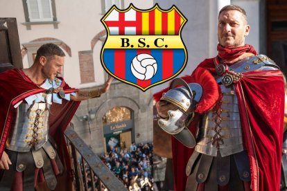 Francesco Totti cuando se vistió de Gladiador.