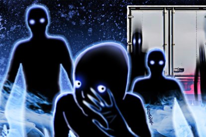 Sombras extrañas aparecen en los carros que atraviesan la vía de Naranjal, en Guayas.