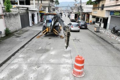 Las obras que se están haciendo en Mapasingue Este.