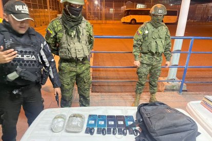 Miembros de las Fuerzas Armadas y policías montaron el operativo de aprehensión.