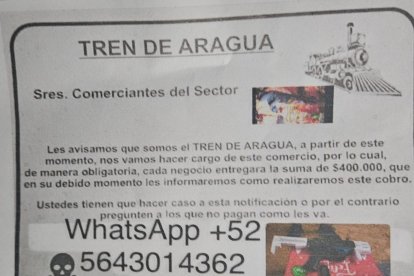 Este boletín era repartido en el Comité del Pueblo, norte de Quito. Decían que son del Tren de Aragua.