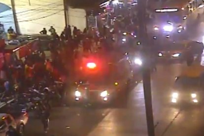 La ambulancia arribó al sector de La Casuarina.