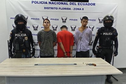 Los sospechosos fueron detenidos luego de una persecución.