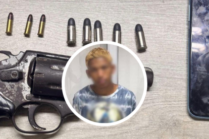 El hombre fue capturado por la Policía Nacional.