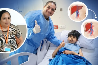 El doctor Gonzalo Benalcázar y su madre, Berta Ortega, fueron esenciales para la recuperación de Pablo.