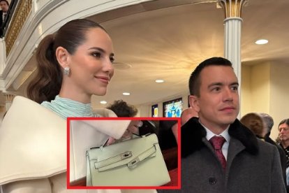 Esta es la cartera que lució Valbonesi en la investidura de Donald Trump.