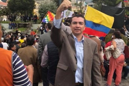 El capitán Edwin Ortega, de la Armada del Ecuador.