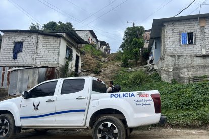 La Policía Nacional estuvo en el lugar donde encontraron el cadáver.