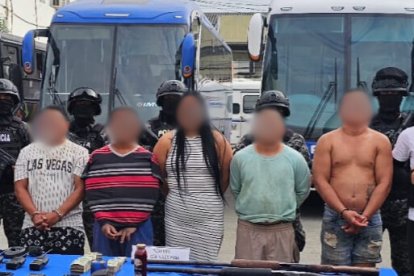 Los detenidos son de nacionalidad ecuatoriana.