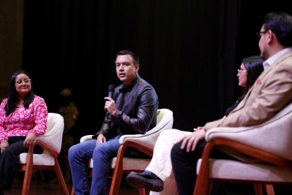 Daniel Noboa en Riobamba.