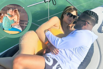 Momento en que Miriam Cruz subió al escenario con Romeo