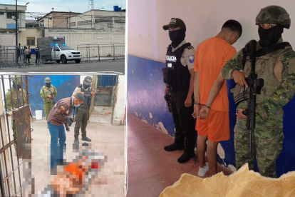 El sospechoso de atacar a otro interno fue puesto en custodia de la policía.