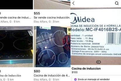En Marketplace ofertan cocinas de inducción a un valor inferior al que comercialmente venden los almacenes de electrodomésticos.