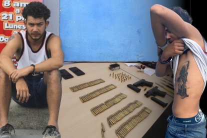 Miguel Fuentes Blanco tiene un tatuaje de la Santa Muerte en su cuerpo.