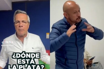 Jimmy Jairala (i) y Andrés Castillo fueron criticados por sus videos en redes sociales.