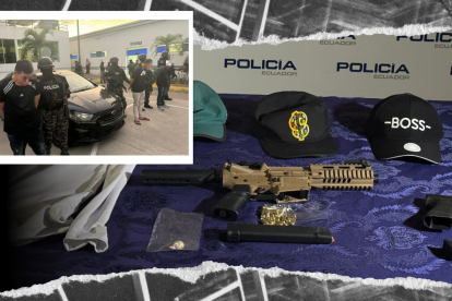 Los sospechosos andaban en un carro negro, en el cual cargaban una caneca de combustible.