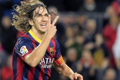 Carles Puyol convirtió en el 4-1 ante Almería. Fue su último partido con el equipo culé