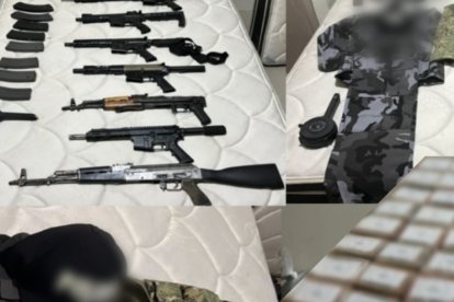 Durante el operativo que terminó en la captura de alias Fede se decomisaron armas de fuego y droga