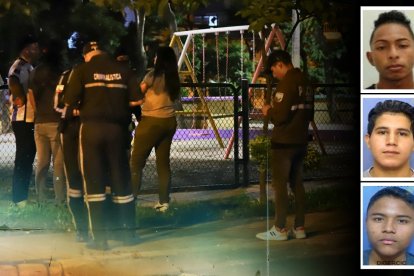 Las víctimas se encontraban en el interior del parque cuando fueron perseguidos, uno de los fallecidos y un joven que resultó herido. La Policía acudió al lugar del suceso.