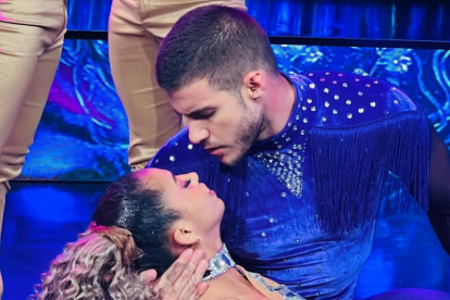Stefano Navas en la coreografía polémica