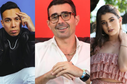 Álex Vizuete, Andrés Guschmer y Luciana Guschmer