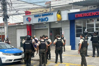 En esta clínica de Machala ocurrió el ataque armado.