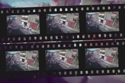 El hecho quedó registrado por una cámara de seguridad.