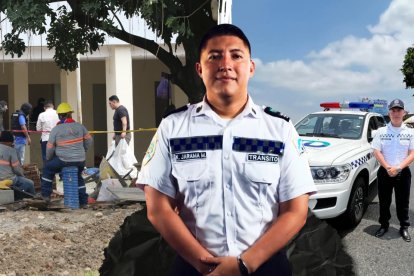 El agente Kelvin Jarama fue acribillado por sujetos que cubrían sus rostros con pasamontañas.