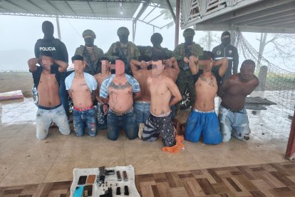 Varias sospechosos y miembros de Los Choneros fueron capturados.