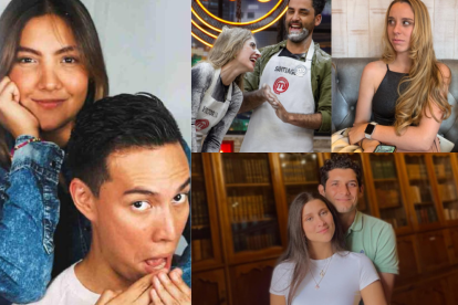 Gigi Mieles y Álex Vizuete; Elba González y Rafael Zambrano; Santiago Barzallo y Doménica Sánchez