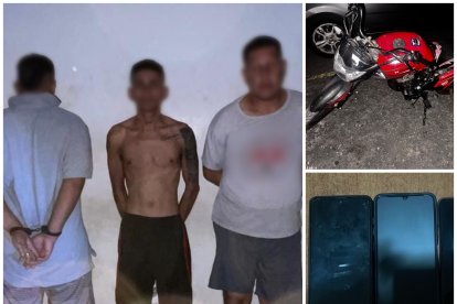 Los tres sujetos fueron puestos a órdenes de las autoridades judiciales competentes.