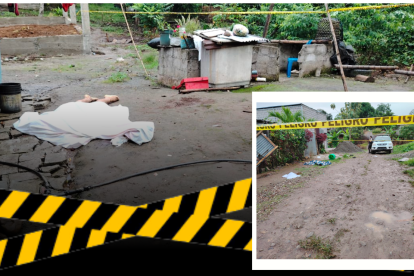 Los dos cuerpos fueron hallados a unos quinientos metros de distancia.