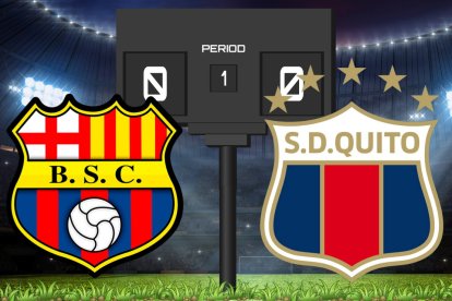 Barcelona SC vs D. Quito en la Noche Amarilla de Quito 2025.
